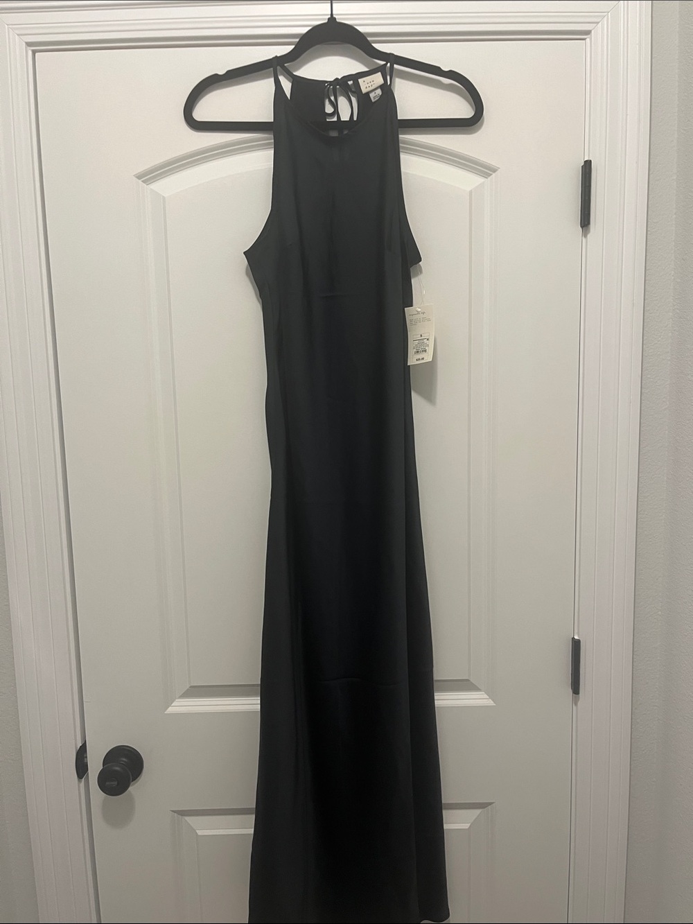 a new day Black Halter Maxi Dress